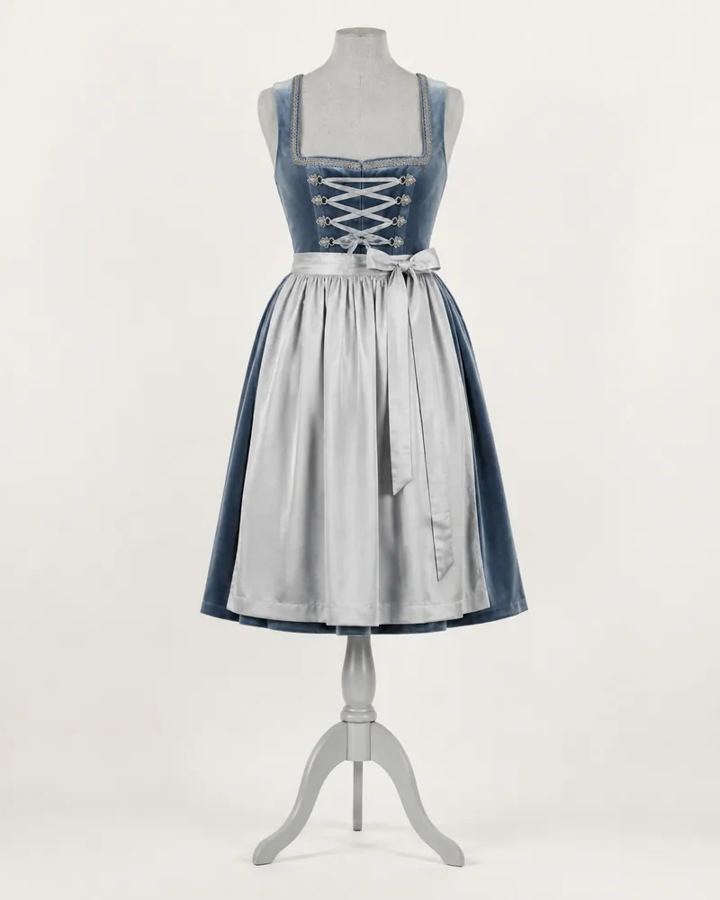 Dirndl Seidenglanz, Midi 64 cm