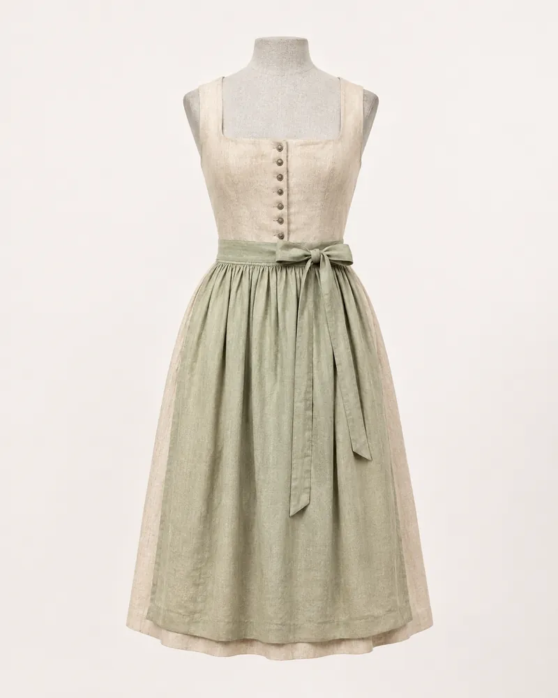 Leinendirndl Sommerwiese, Midi 62 cm