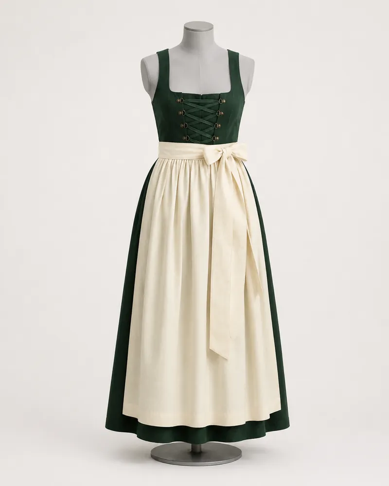 Dirndl Tannenzapfen, Lang 92 cm